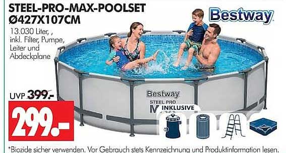 STEEL-PRO-MAX-POOLSET Ø427X107CM