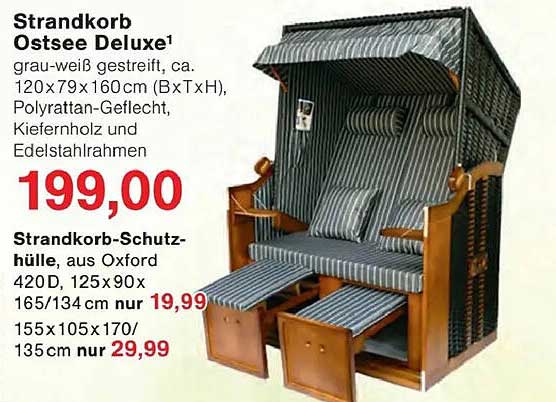 Strandkorb Ostsee Deluxe¹