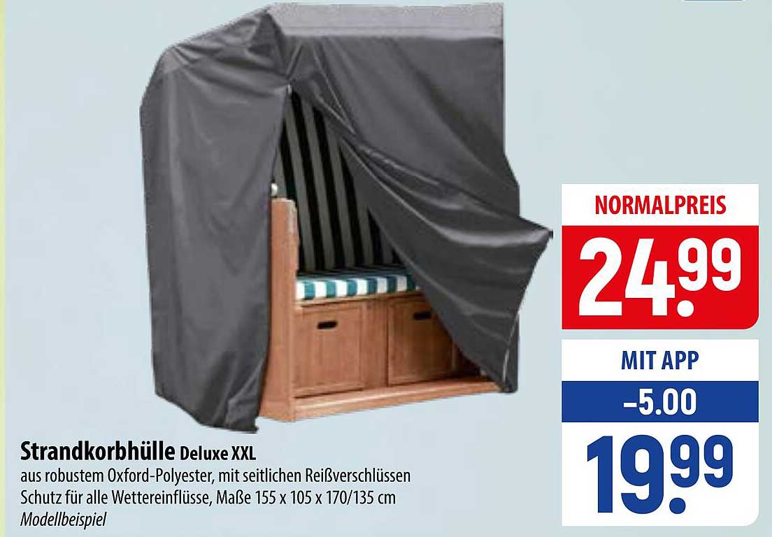 Strandkorbhülle Deluxe XXL
