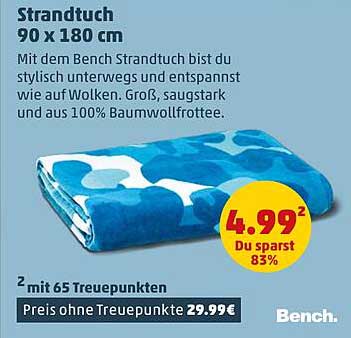 Strandtuch 90 x 180 cm