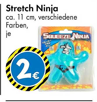 Stretch Ninja ca. 11 cm, verschiedene Farben, je