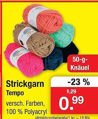Strickgarn Tempo