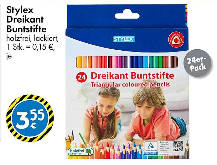 Stylex Dreikant Buntstifte