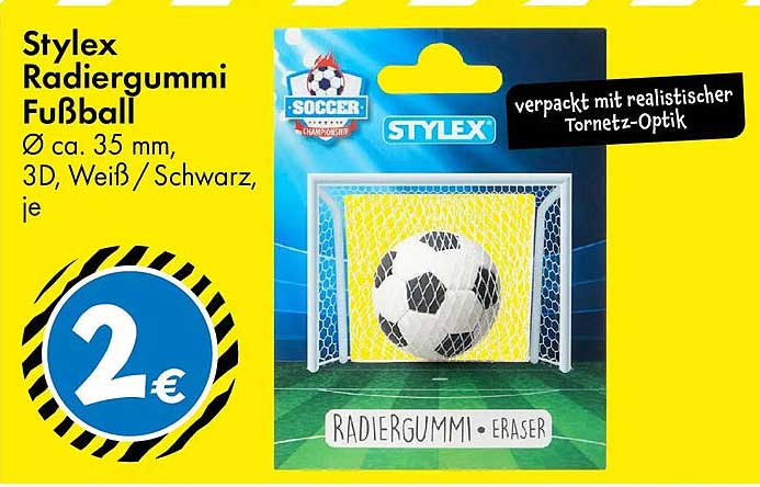 Stylex Radiergummi Fußball