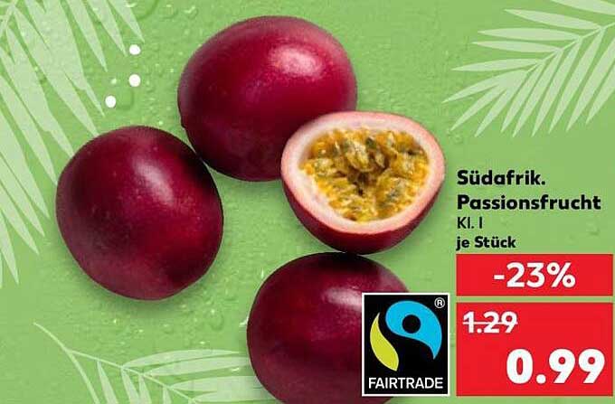 Südafrik. Passionsfrucht Kl. I je Stück