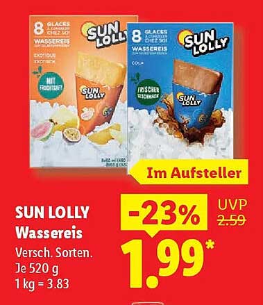 SUN LOLLY Wassereis