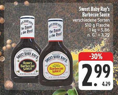 Sweet Baby Ray's Barbecue Sauce verschiedene Sorten 510 g Flasche