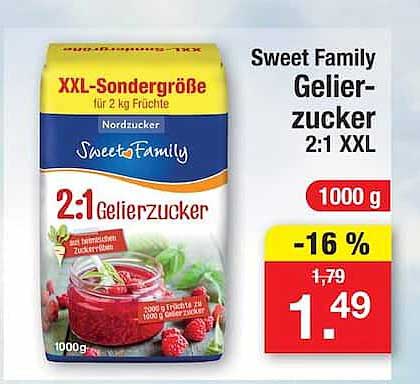 Sweet Family Gelierzucker 2:1 XXL