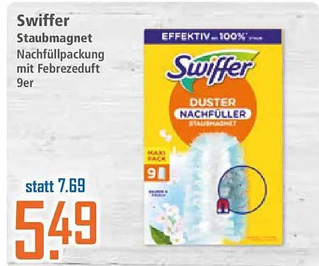 Swiffer Staubmagnet Nachfüllpackung mit Febreze Duft 9er