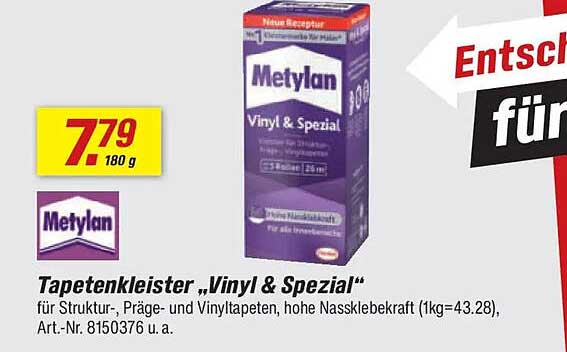 Tapetenkleister „Vinyl & Spezial“