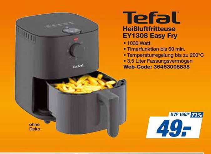 Tefal Heißluftfritteuse EY1308 Easy Fry