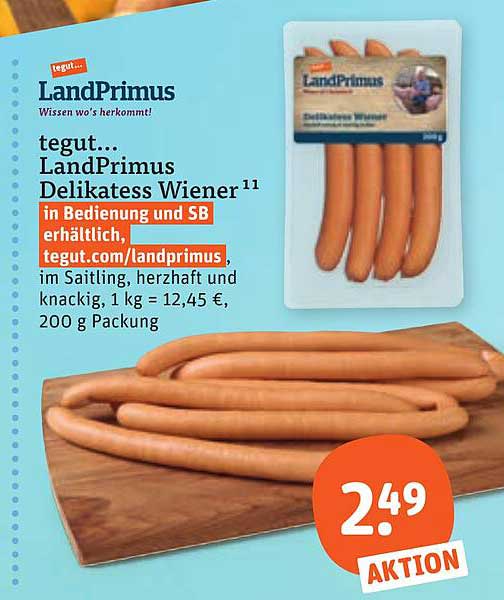 tegut... LandPrimus Delikatess Wiener