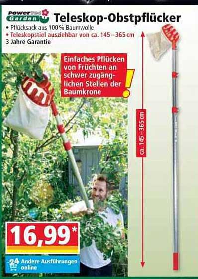 Teleskop-Obstpflücker