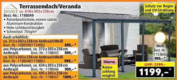 Terrassendach/Veranda