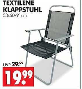 TEXTILENE KLAPPSTUHL 53x60x91cm