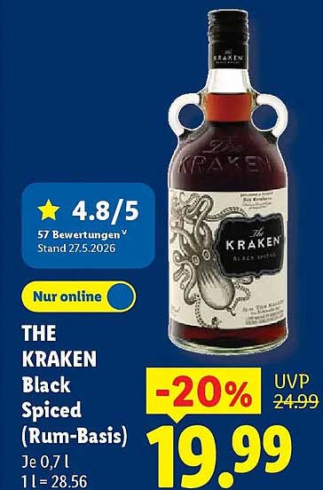 THE KRAKEN Black Spiced (Rum-Basis)