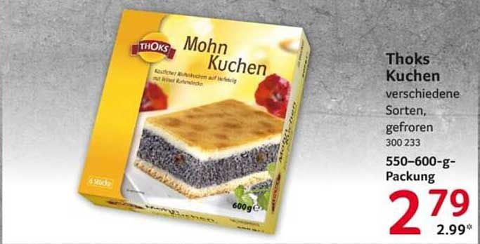 Thoks Kuchen verschiedene Sorten, gefroren 300 233 550–600-g-Packung