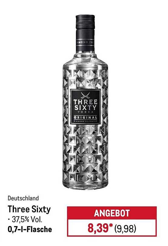 Three Sixty • 37,5% Vol. • 0,7-l-Flasche