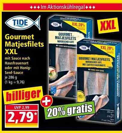 TIDE Gourmet Matjesfilets XXL