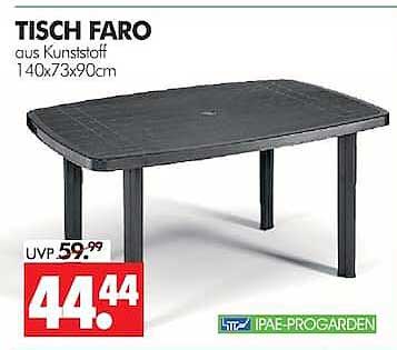 TISCH FARO aus Kunststoff 140x73x90cm