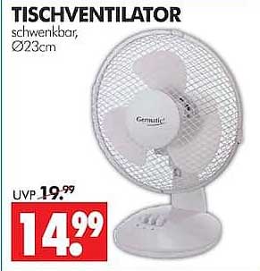 TISCHVENTILATOR schwenkbar, Ø23cm
