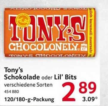 Tony’s Schokolade oder Lil’ Bits verschiedene Sorten 120/180-g-Packung