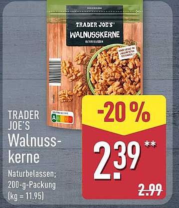 TRADER JOE'S WALNUSSKERNE naturbelassen