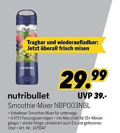 Tragbar und wiederaufladbar: Jetzt überall frisch mixen