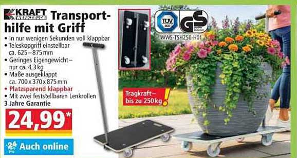 Transport-hilfe mit Griff