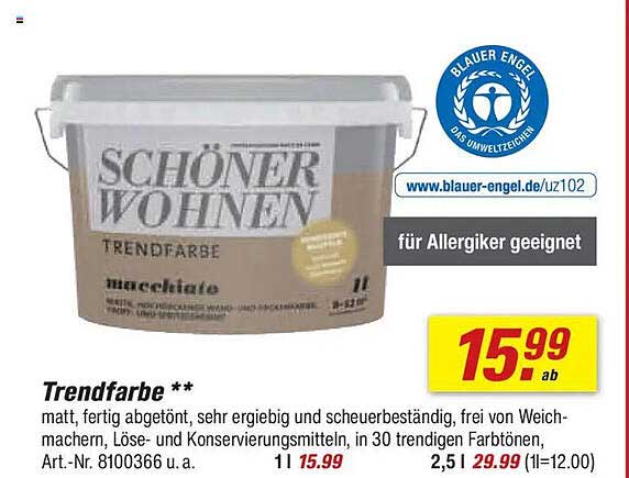 Trendfarbe **