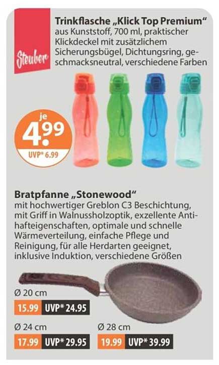 Trinkflasche „Klick Top Premium“