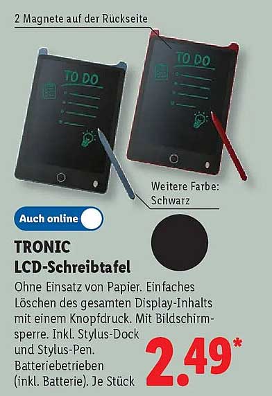 TRONIC LCD-Schreibtafel