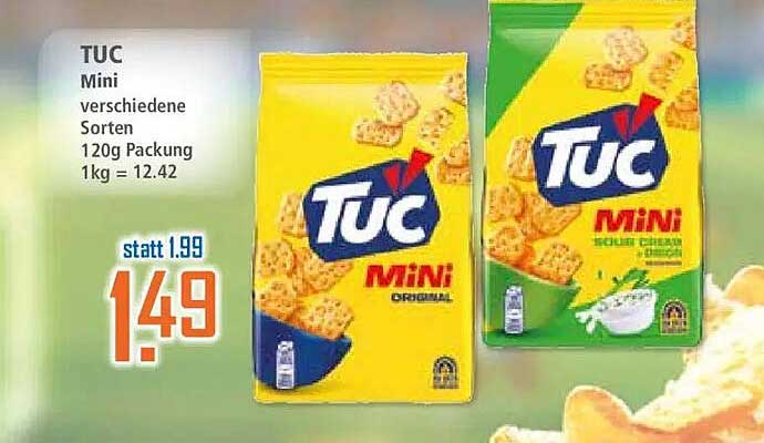 TUC Mini verschiedene Sorten 120g Packung 1kg = 12.42