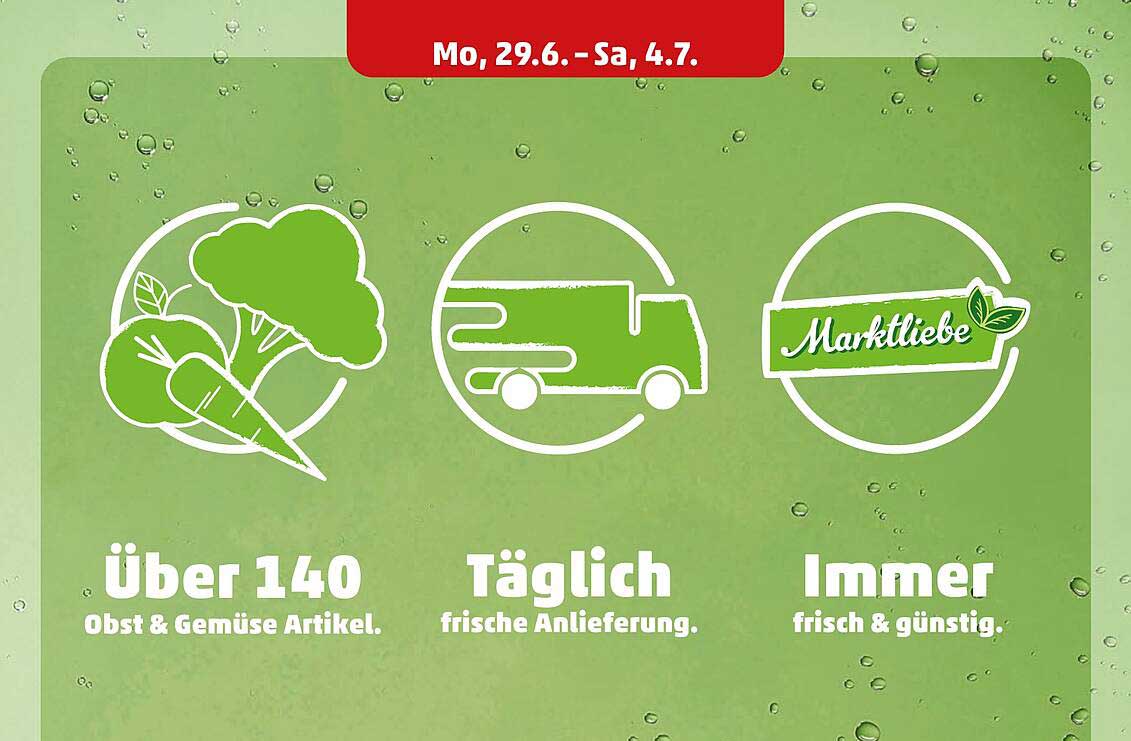 über 140 Obst & Gemüse Artikel.
