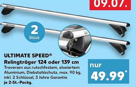 ULTIMATE SPEED® Relingträger 124 oder 139 cm