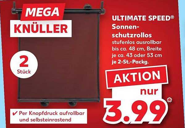ULTIMATE SPEED® Sonnenschutzrollos