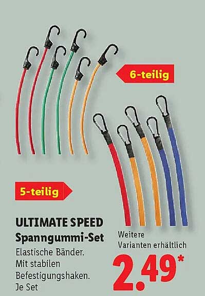 ULTIMATE SPEED Spanngummi-Set