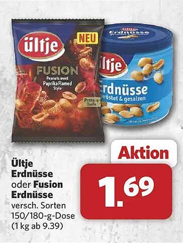 Ültje Erdnüsse oder Fusion Erdnüsse