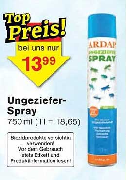 Ungeziefer-Spray