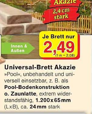 Universal-Brett Akazie