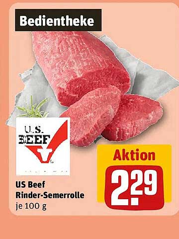 us Beef Rinder-Semerrolle je 100 g