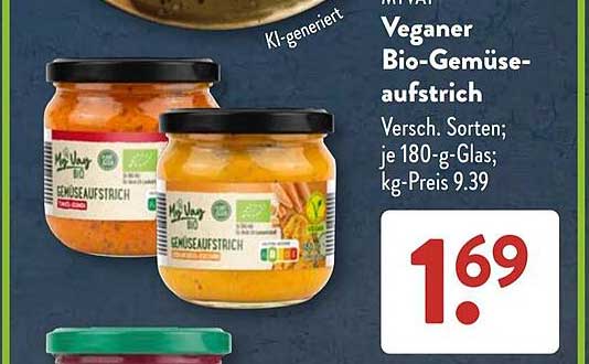 Veganer Bio-Gemüseaufstrich