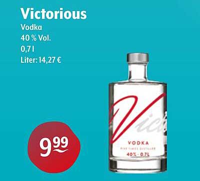 Victorious Vodka 40 % Vol. 0,7 l