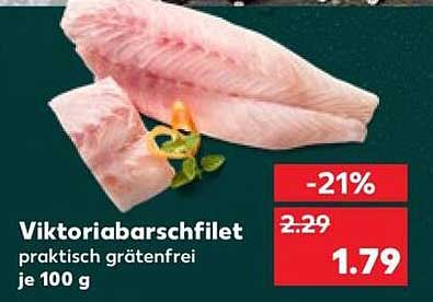 Viktoriabarschfilet praktisch grätenfrei je 100 g