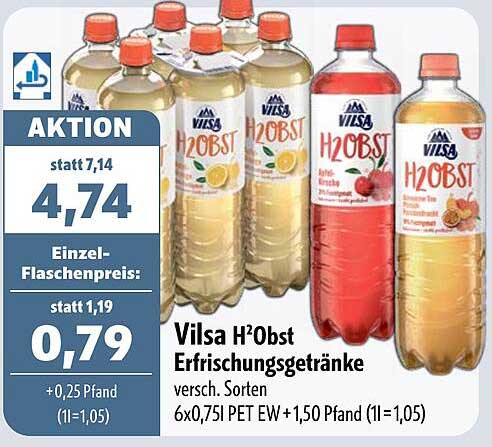 Vilsa H2Obst Erfrischungsgetränke