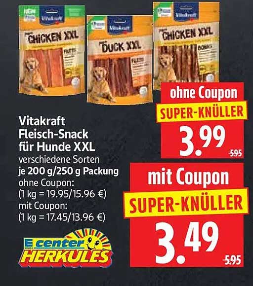 Vitakraft Fleisch-Snack für Hunde XXL
