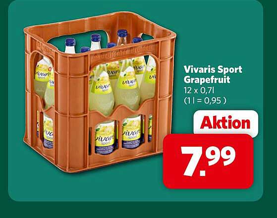 Vivaris Sport Grapefruit 12 x 0,7l (1 l = 0,95 ) Aktion