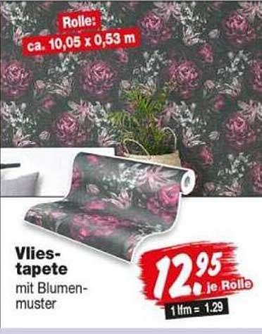 Vlies-tapete mit Blumenmuster