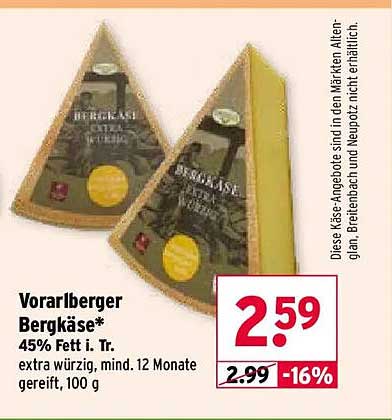 Vorarlberger Bergkäse*