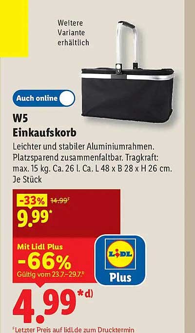 W5 Einkaufskorb
